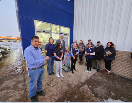 A ribbon-cutting was held before the front doors of the new JYSK in Martensville on December 14.