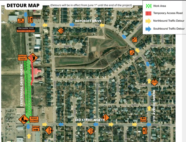 Centennial Drive Upgrades Graphic